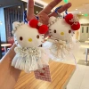 hellokitty plush toy, official Hello Kitty small pendant, cute gauze dress, kt cat bag pendant doll Specification image